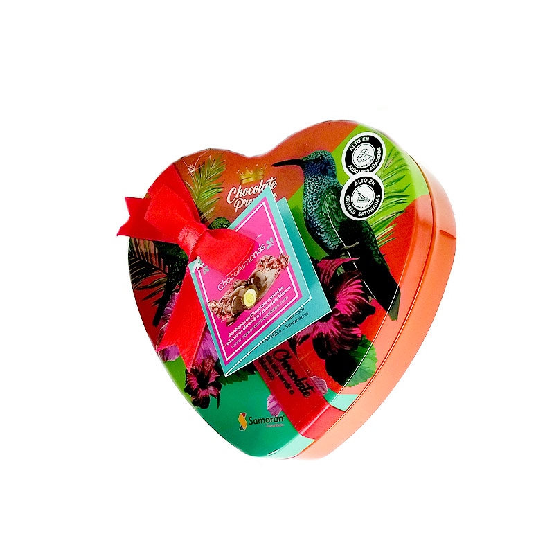 corazon-de-chocolates-pequeños-colibri-de-lado